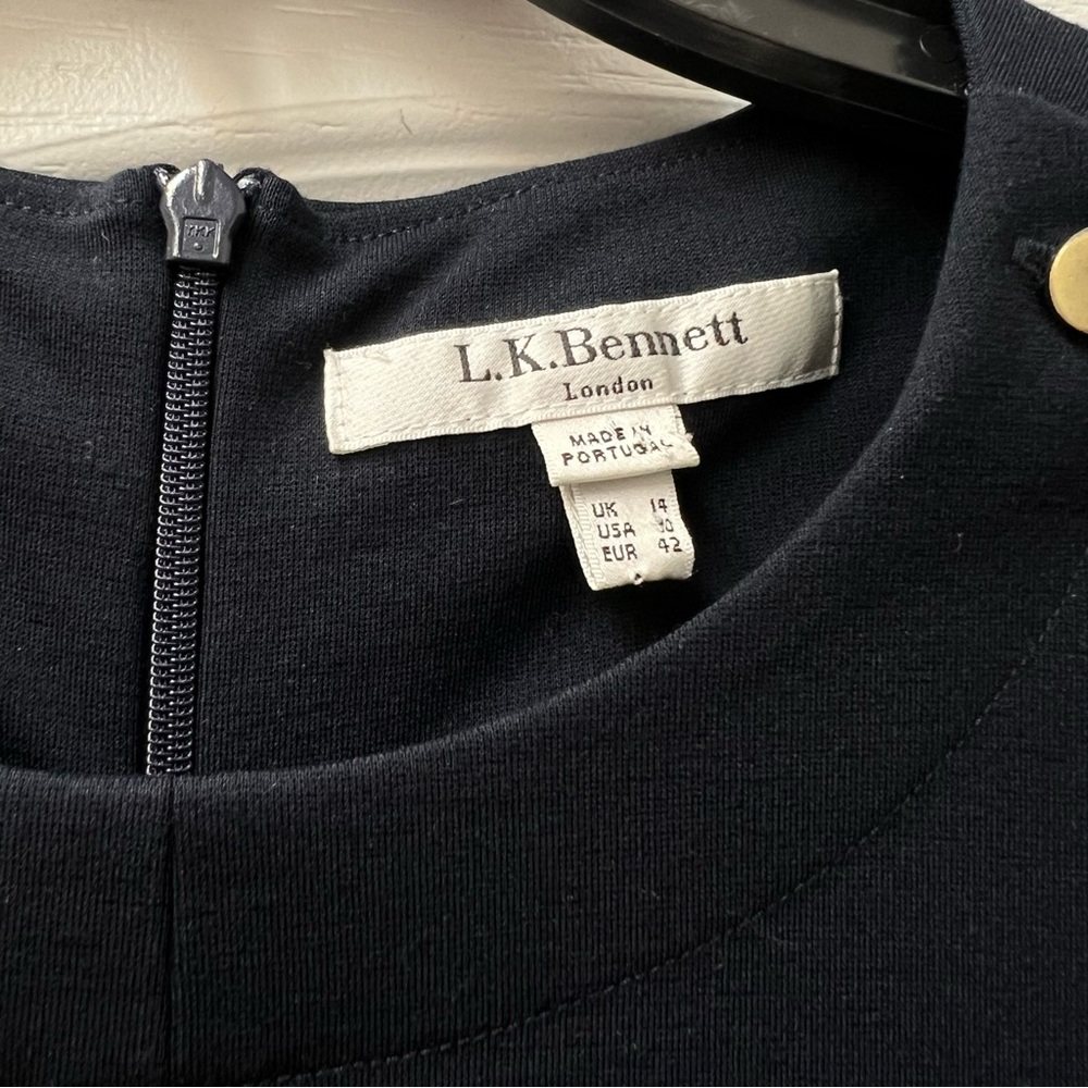 L.K Bennett London Elegant Classy Dr Casey Sloane Blue Sz 10 - Picture 5 of 7